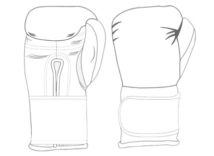 Leather Boxing Gloves With out Lace